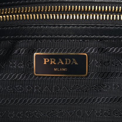 Prada Tessuto Nylon Calfskin Shopping Tote Black 6 of 10