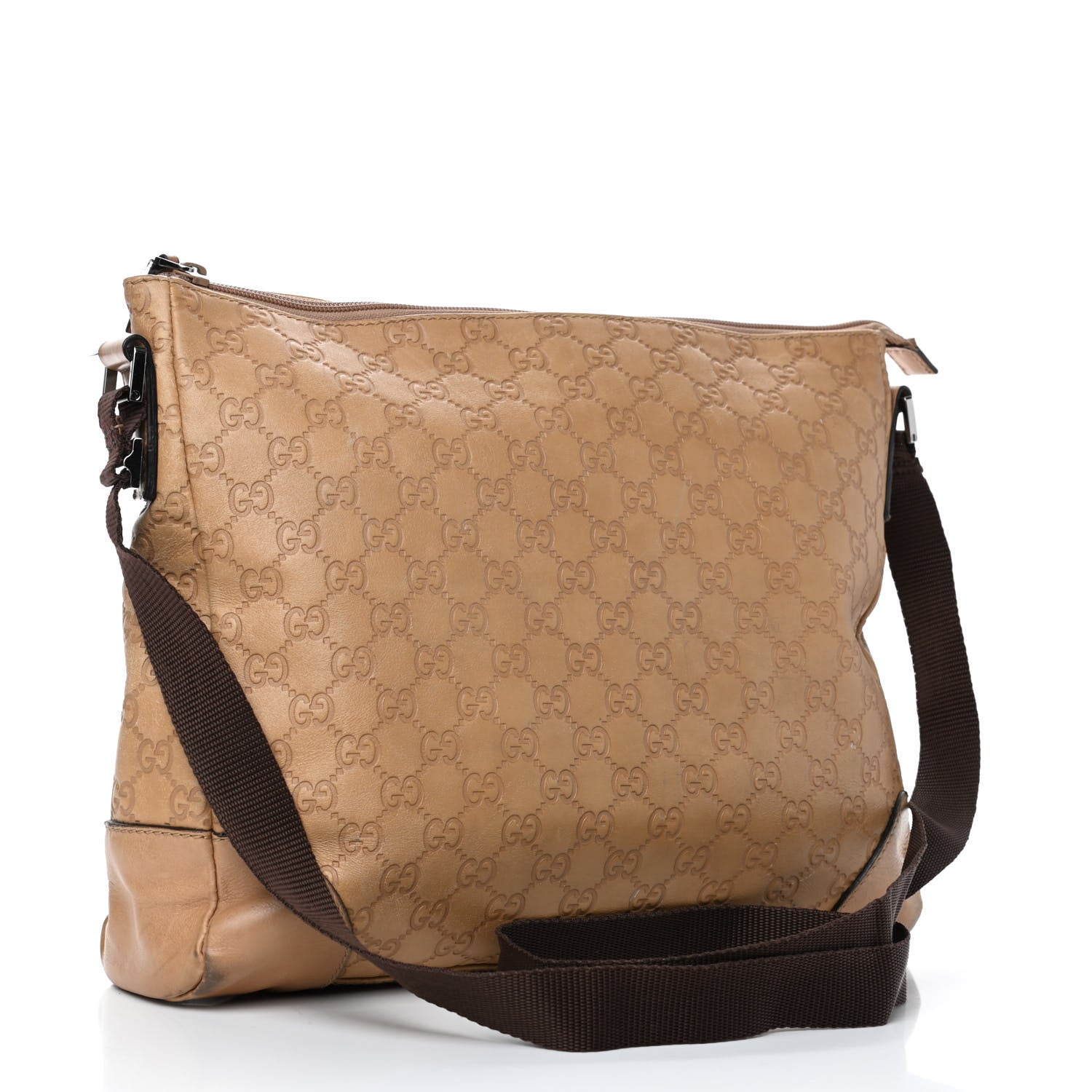 Gucci Guccissima Messenger Bag Camelia 2 of 9