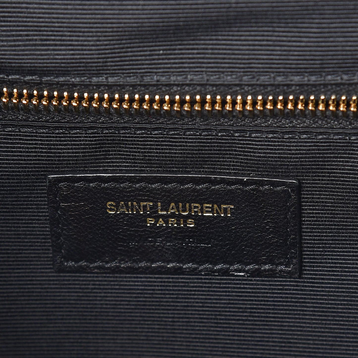 Grain De Poudre Matelasse Chevron Large Monogram Satchel Black