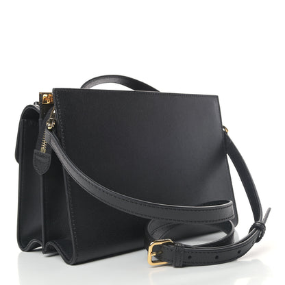 Fendi Vitello Elite Studded Monster Mini Demi Jour Shoulder Bag Black 2 of 5