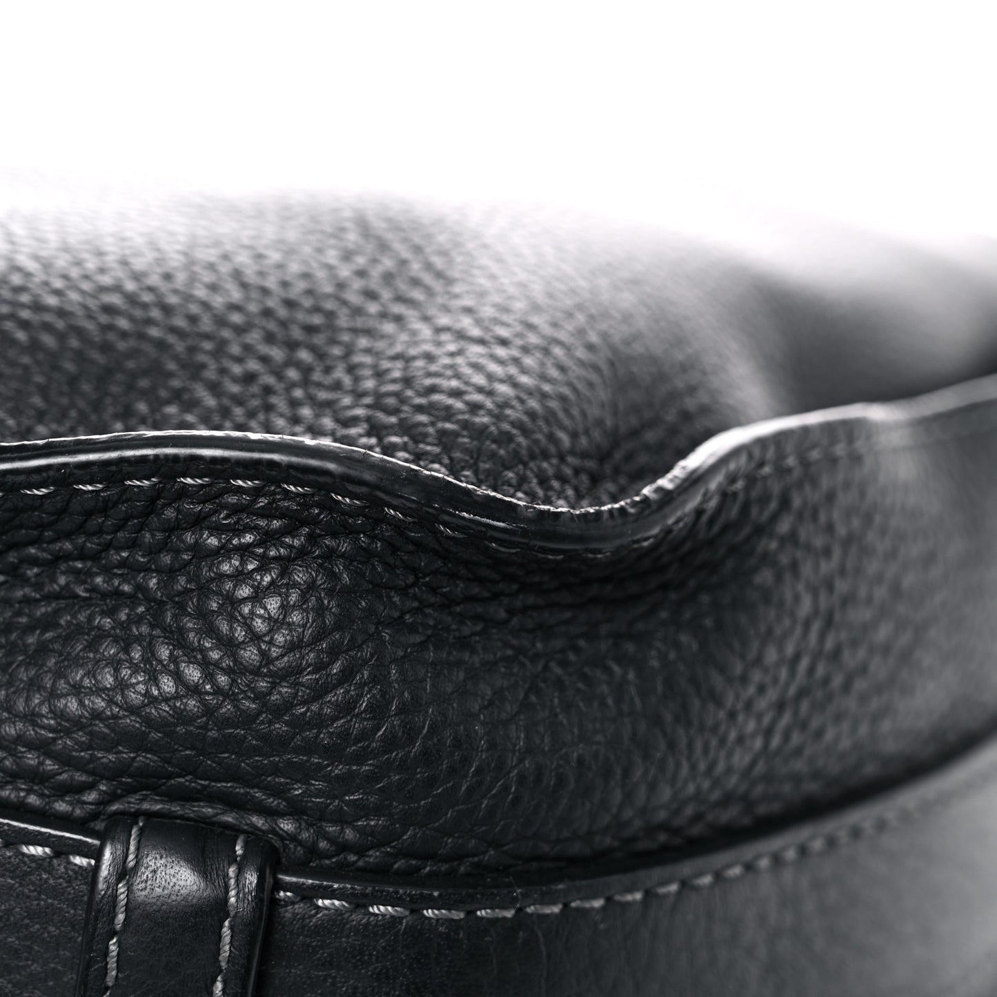 Calfskin Medium Marcie Round Crossbody Bag Black