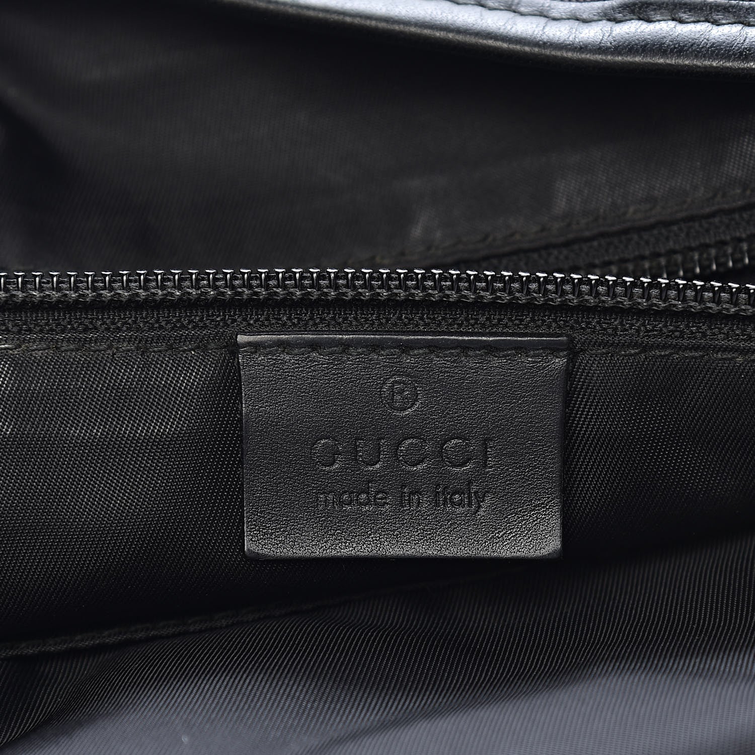 Gucci Canvas Web Medium Single Buckle Flap Messenger Bag Black 6 of 12
