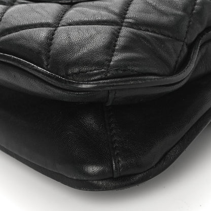 Chanel Lambskin Quilted Large Pagode Piping Flap Black 11 of 17
