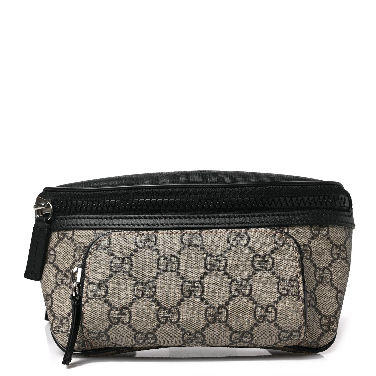 Gucci GG Supreme Monogram Belt Bag Black 1 of 9
