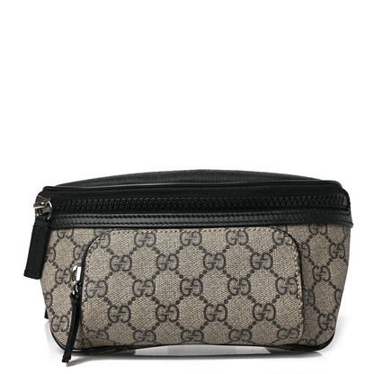 Gucci GG Supreme Monogram Belt Bag Black 1 of 9