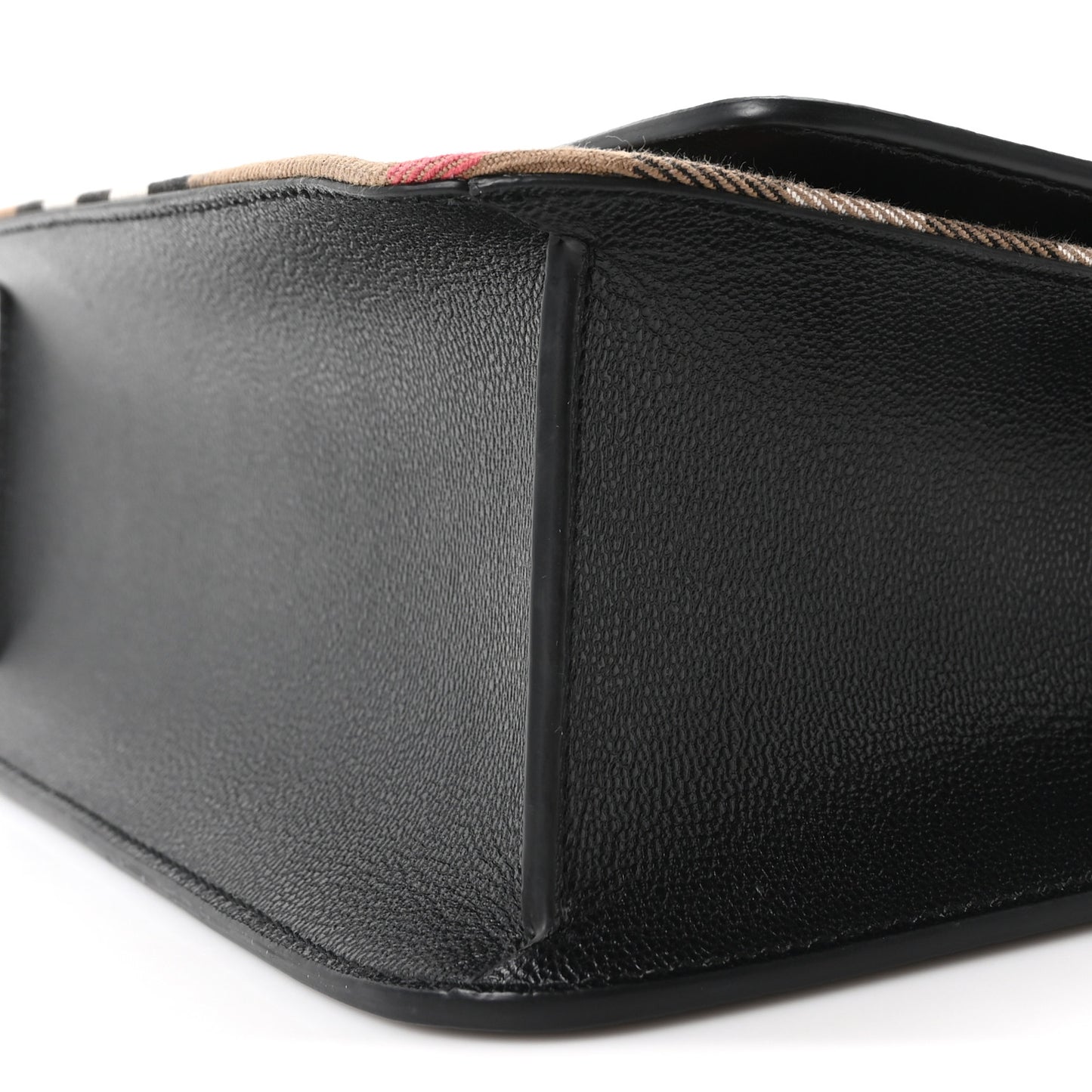 Derby Calfskin House Check Mackford Crossbody Bag Black