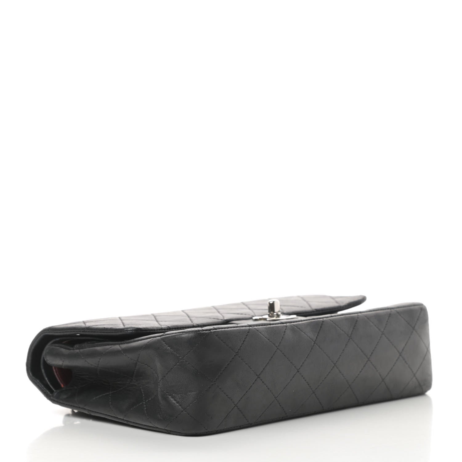 Chanel Lambskin Quilted Medium Double Flap Black 4 of 19