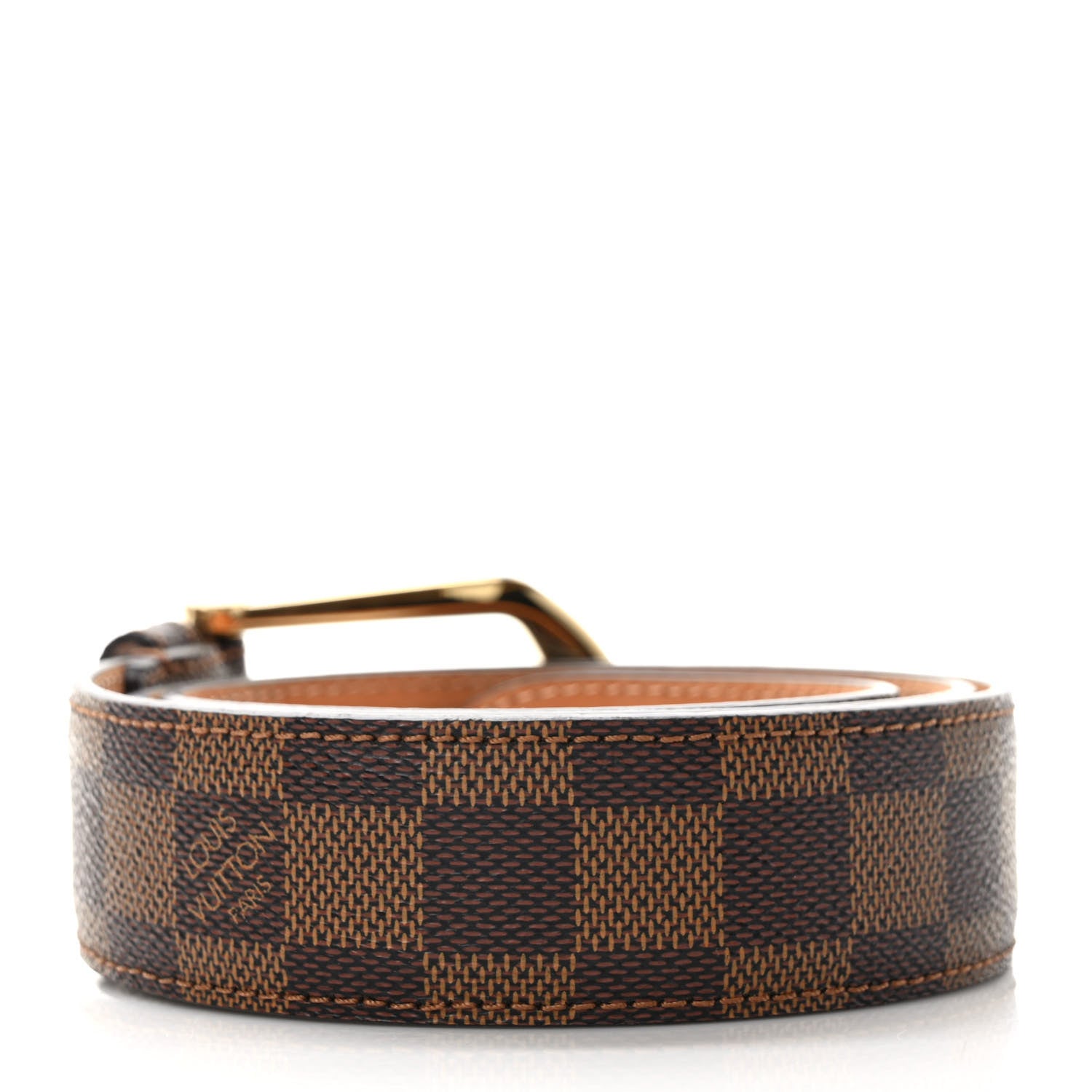 Louis Vuitton Damier Ebene Riveted Belt 85 34 2 of 7