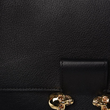 Alexander McQueen Grained Calfskin Twin Skull Crossbody Black 9 of 9