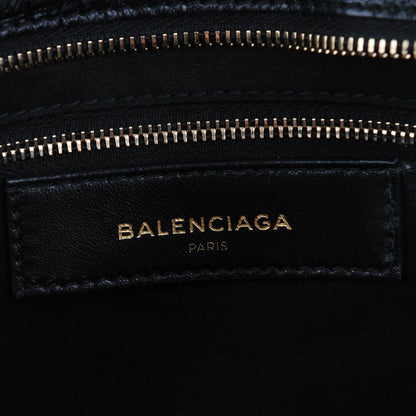 Balenciaga Calfskin Crocodile Embossed Giant 12 Gold Hardware City Black 6 of 7