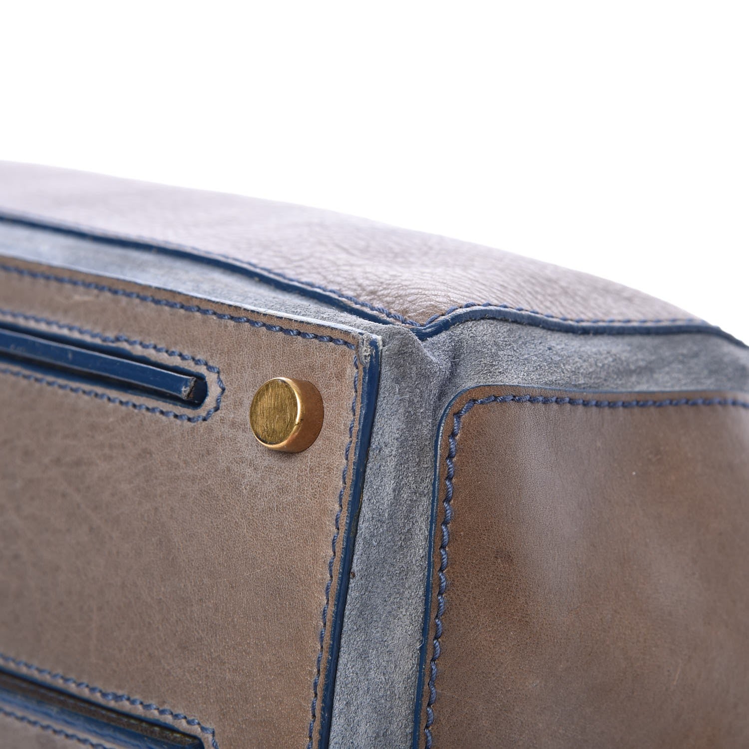 Saint Laurent Calfskin Canvas Medium Muse Two Grey 11 of 14