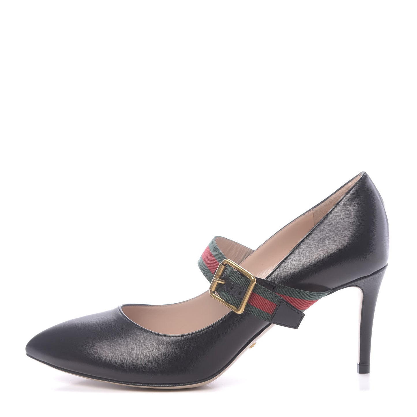 Calfskin Sylvie Mid Heel Pumps 38.5 Black