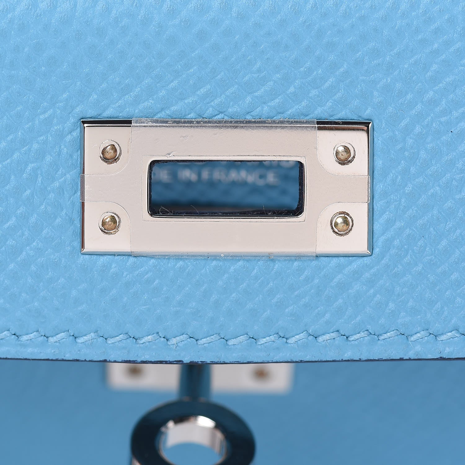 Hermes Epsom Mini Kelly Sellier 20 Bleu Du Nord 10 of 28