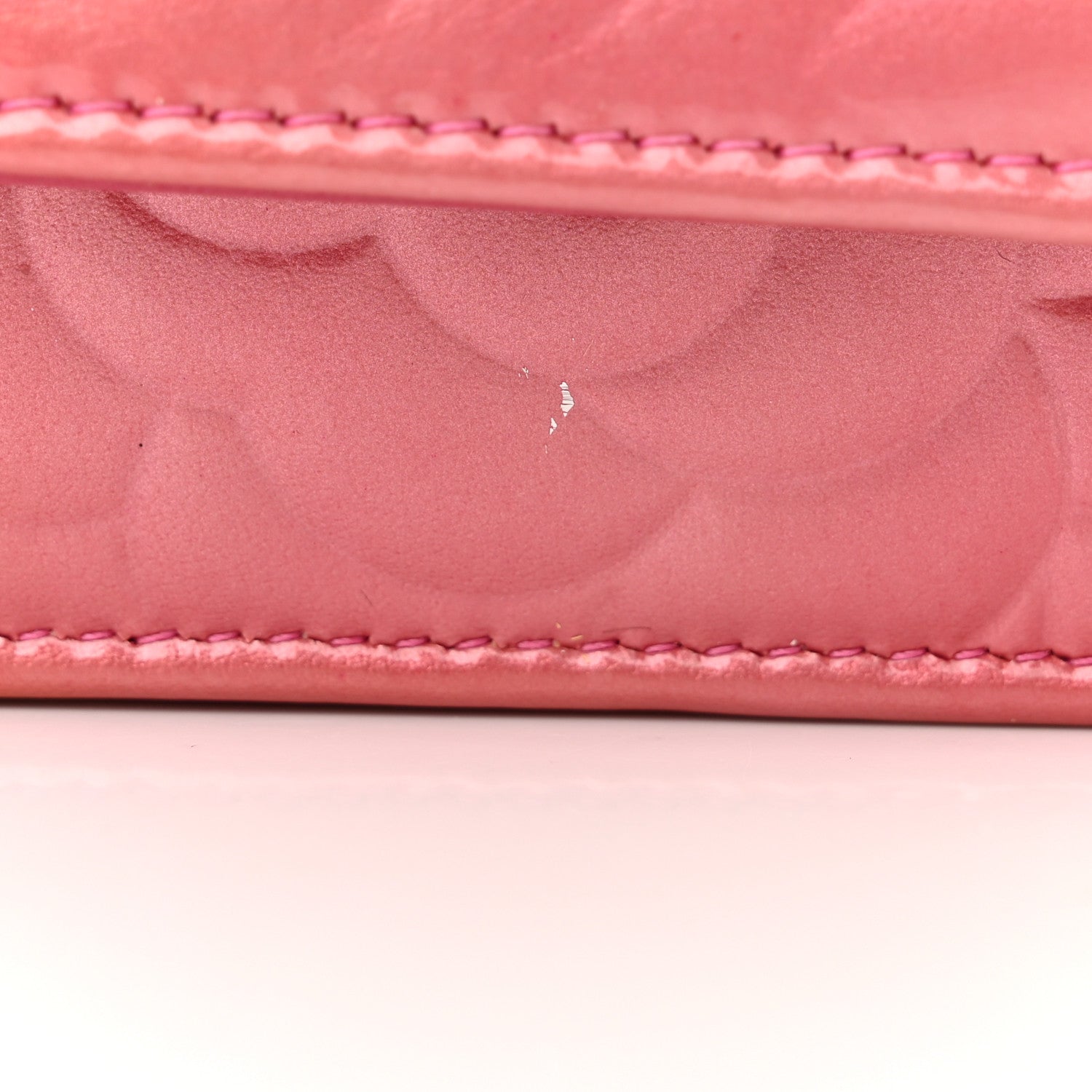 Chanel Patent Camellia Embossed Wallet on Chain WOC Rose 18 of 24