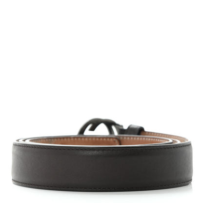 Gucci Calfskin Interlocking G Belt 95 38 Dark Brown 2 of 5