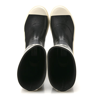 Chanel Caoutchouk CC High Boots 38 Black White 2 of 10