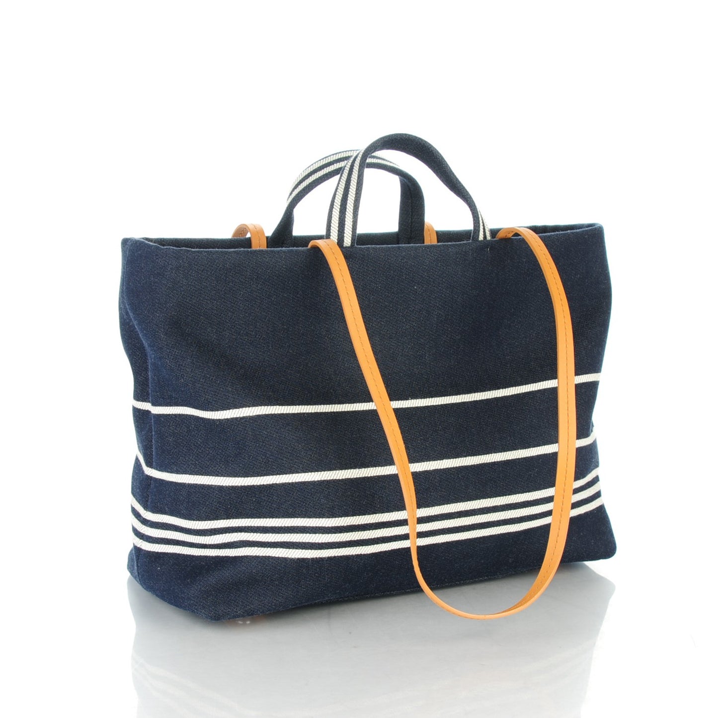 Denim Large Shopping Tote Black