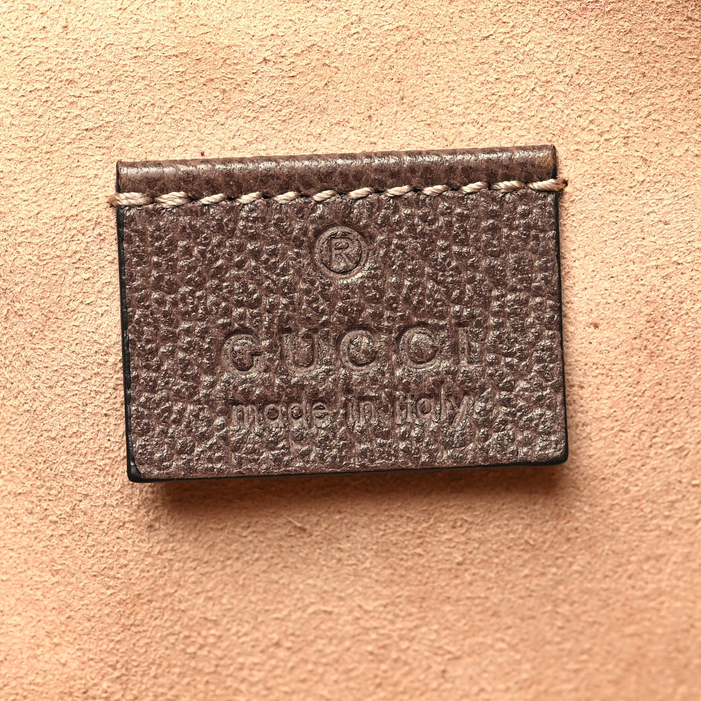 GG Supreme Monogram Large Ophidia Pouch Clutch Brown