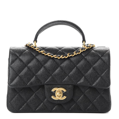 Chanel Caviar Quilted Mini Top Handle Rectangular Flap Black 1 of 11