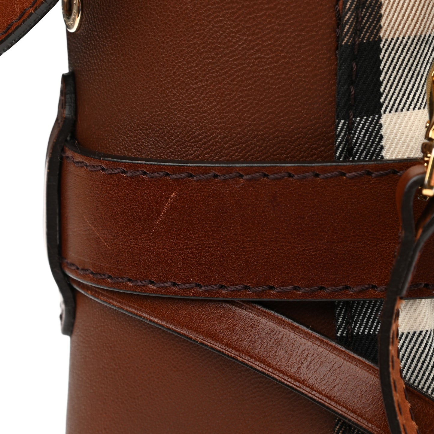 House Check Small Gladstone Dark Tan