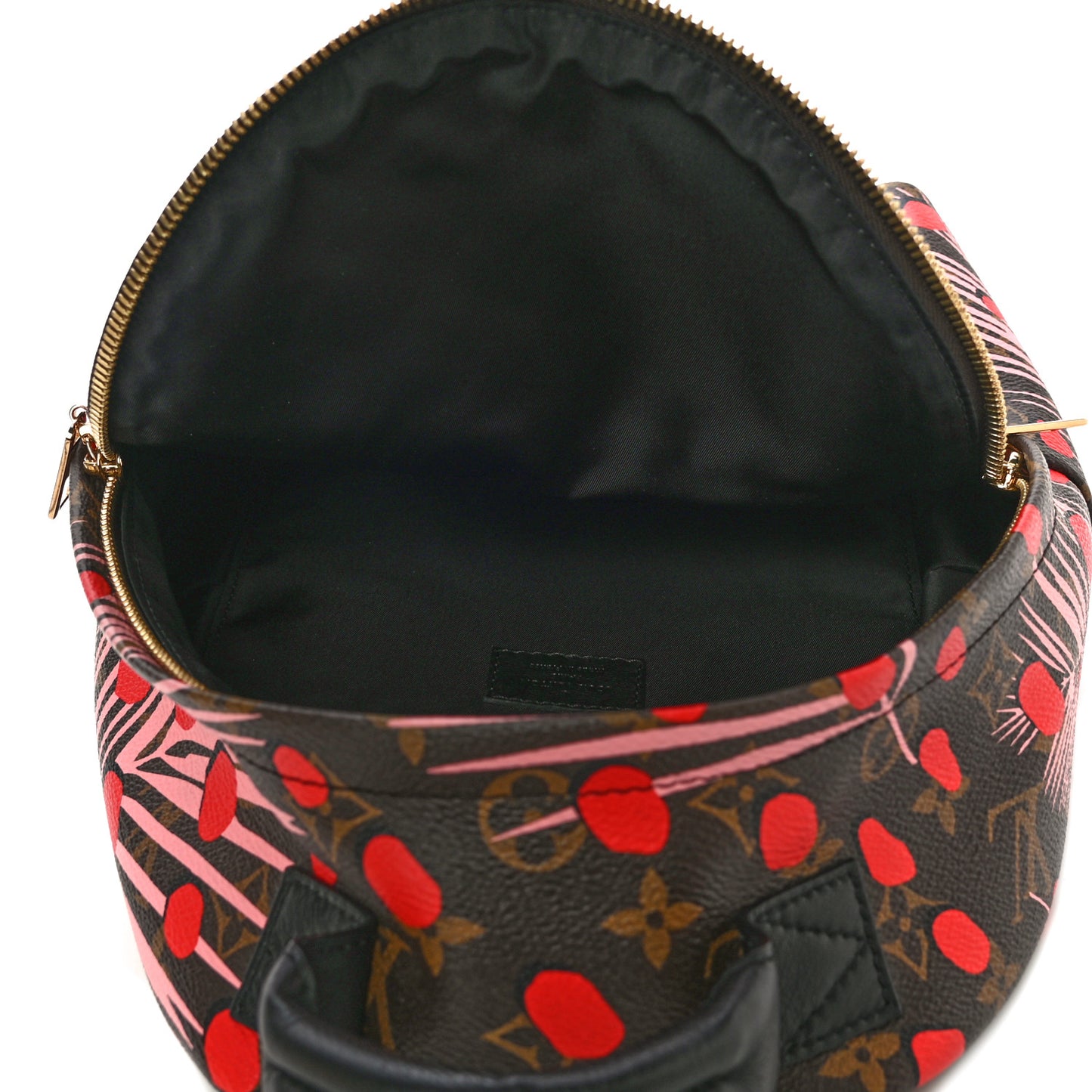 Monogram Jungle Dots Palm Springs Backpack PM Sugar Pink Poppy