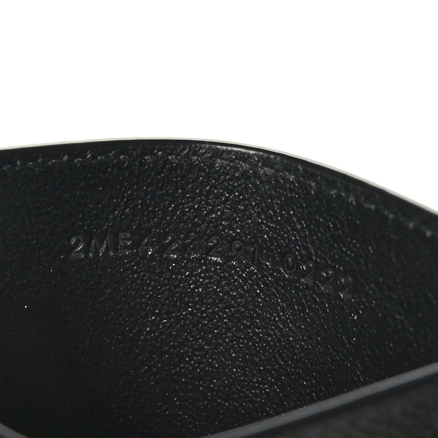 Saint Laurent Grain De Poudre Matelasse Chevron Monogram Credit Card Case Black 7 of 7