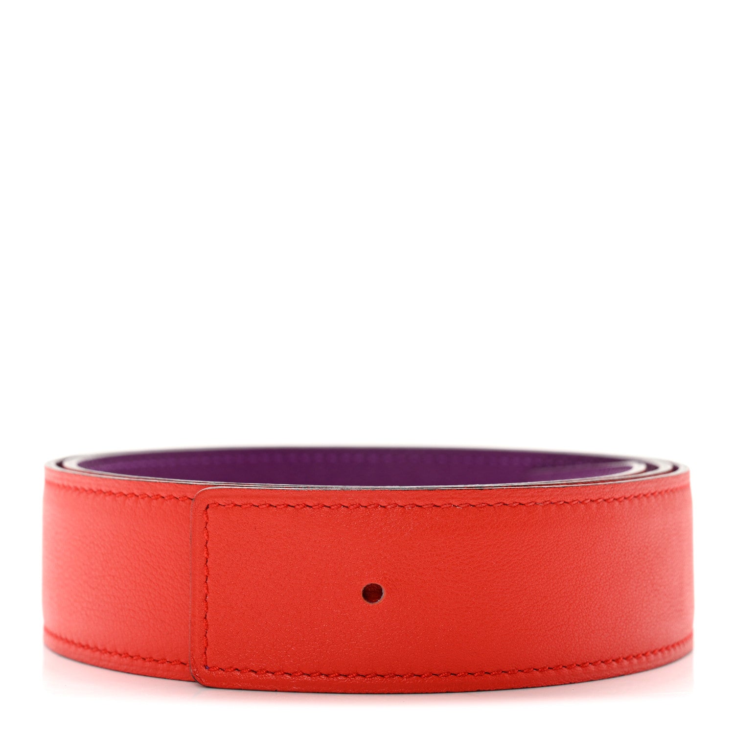 Hermes Swift Epsom 32mm Belt Strap 75 Anemone Capucine 1 of 5