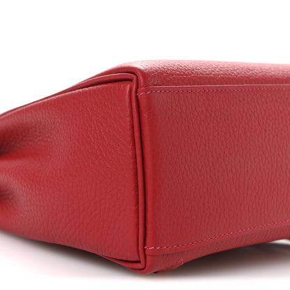 Hermes Taurillon Clemence Kelly Ado Backpack Rouge Casaque 9 of 11
