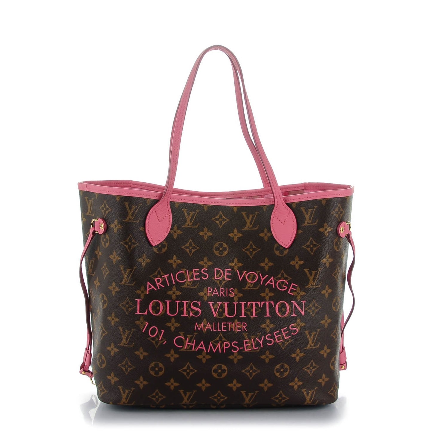Monogram Articles de Voyage Ikat Neverfull MM Rose Velours