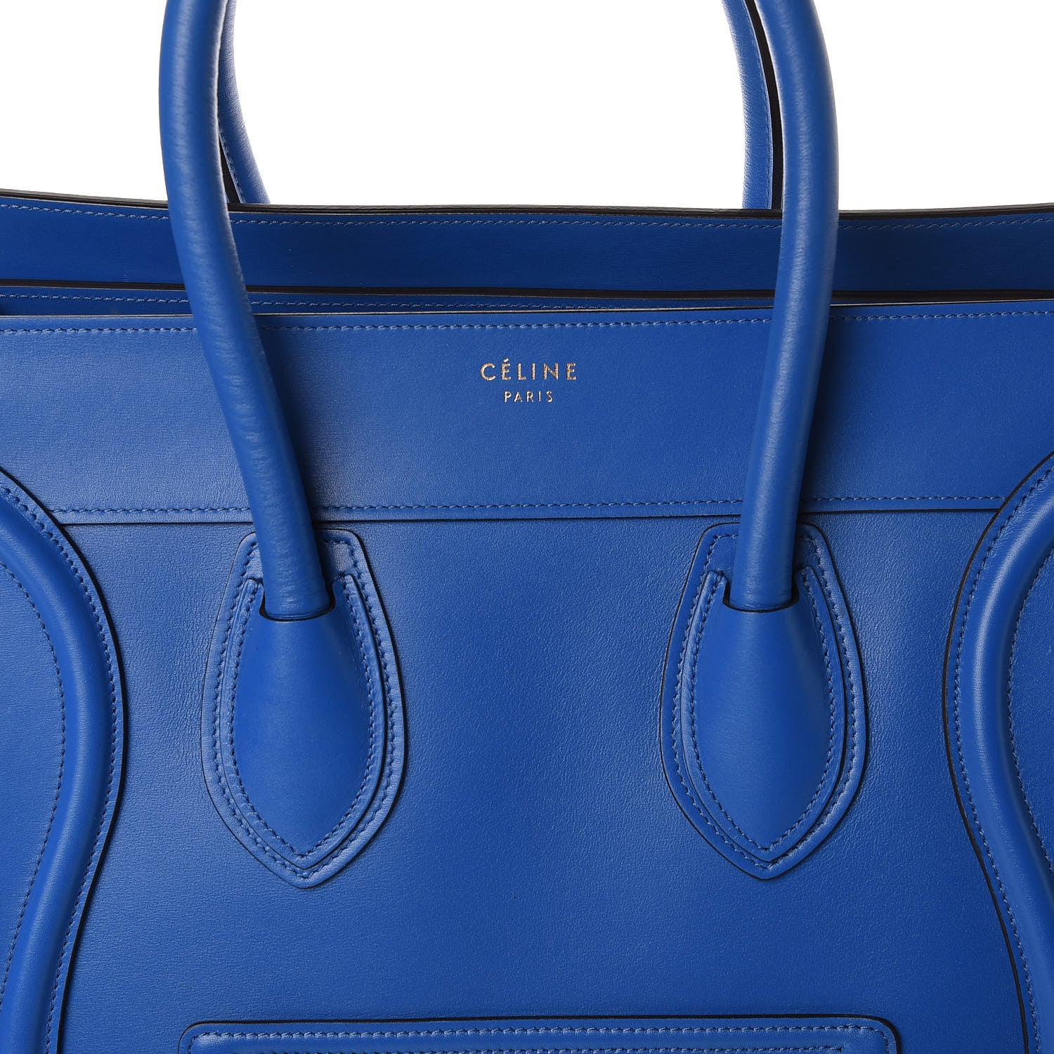 Celine Palmelato Mini Luggage Electric Blue 10 of 10