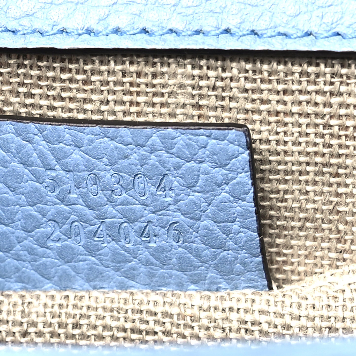 Dollar Calfskin Small Interlocking G Shoulder Bag Mineral Blue