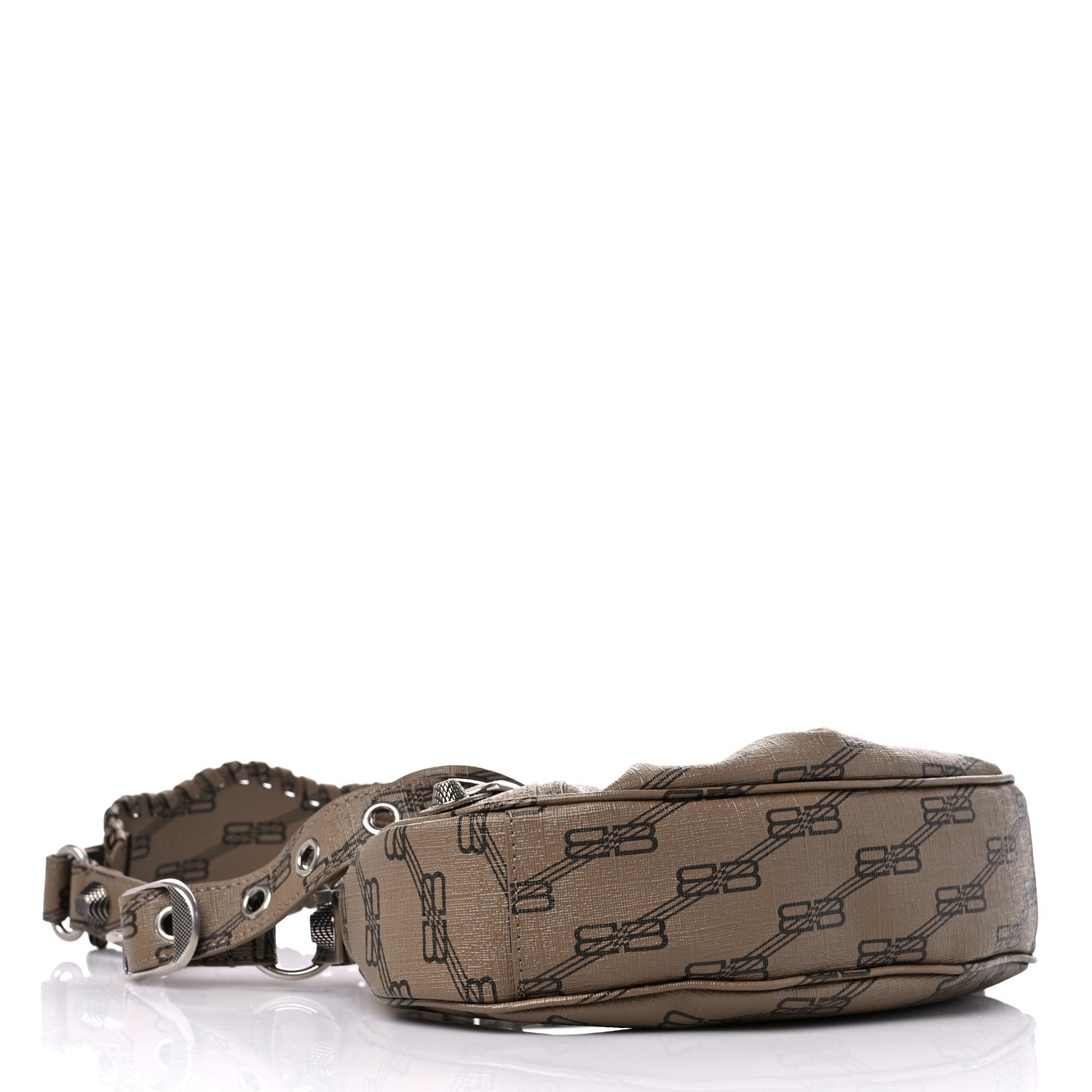 Balenciaga Coated Canvas BB Monogram Le Cagole Shoulder Bag XS Beige Brown 5 of 10