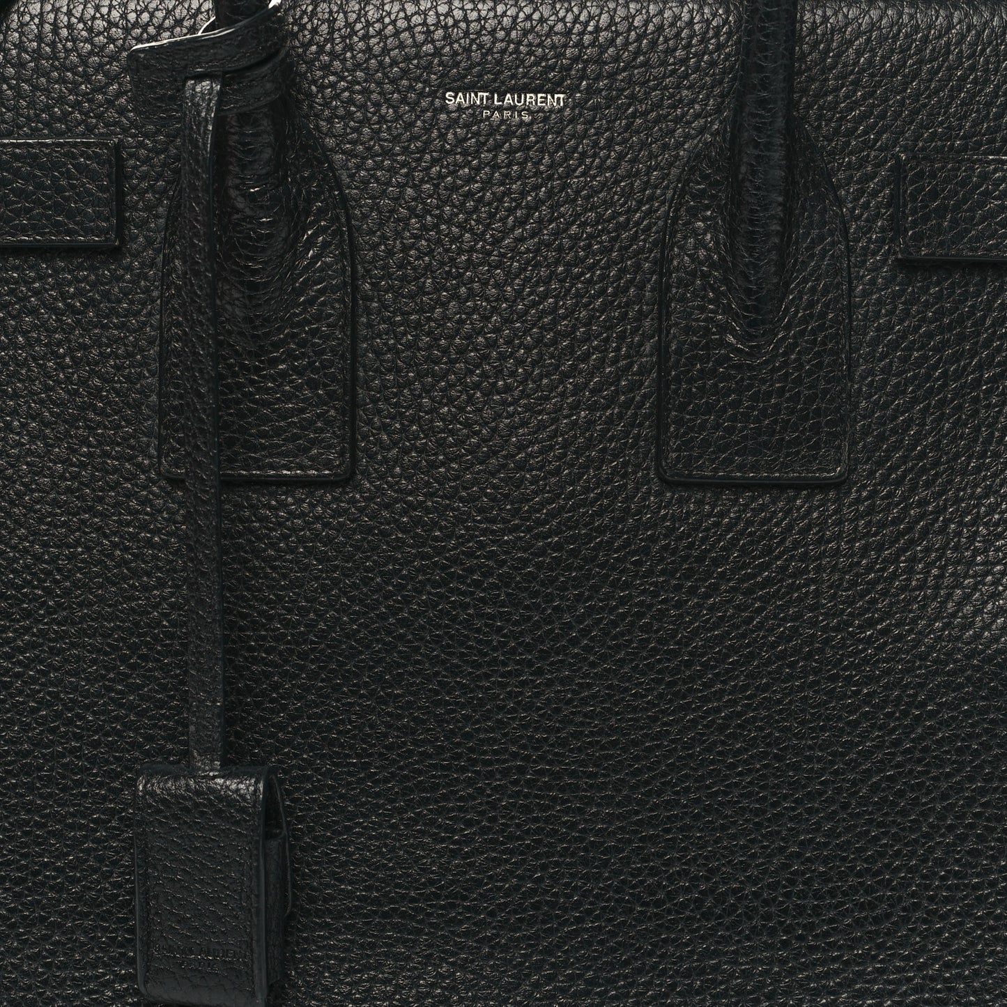 Grained Calfskin Small Sac De Jour Black