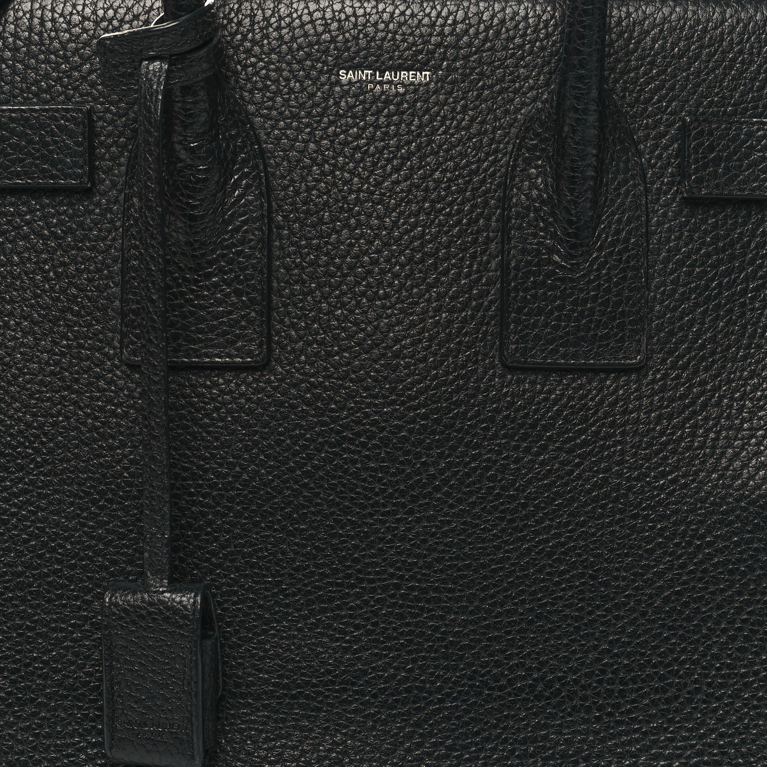 Saint Laurent Grained Calfskin Small Sac De Jour Black 9 of 15