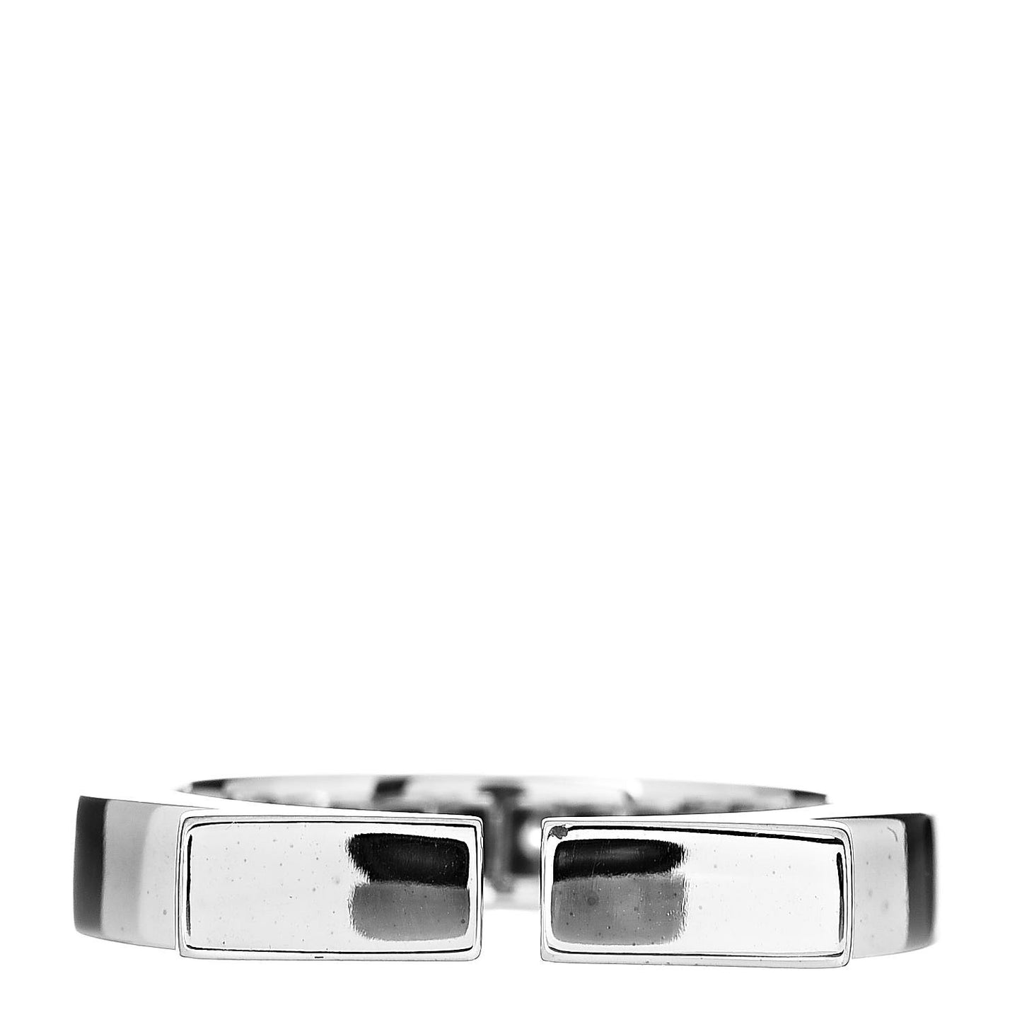18K White Gold Diamond Flat C Ring 51 5.75