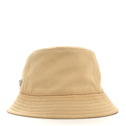 Hermes Cotton Canvas Calvi Seashell Bucket Hat 57 Naturel 3 of 9