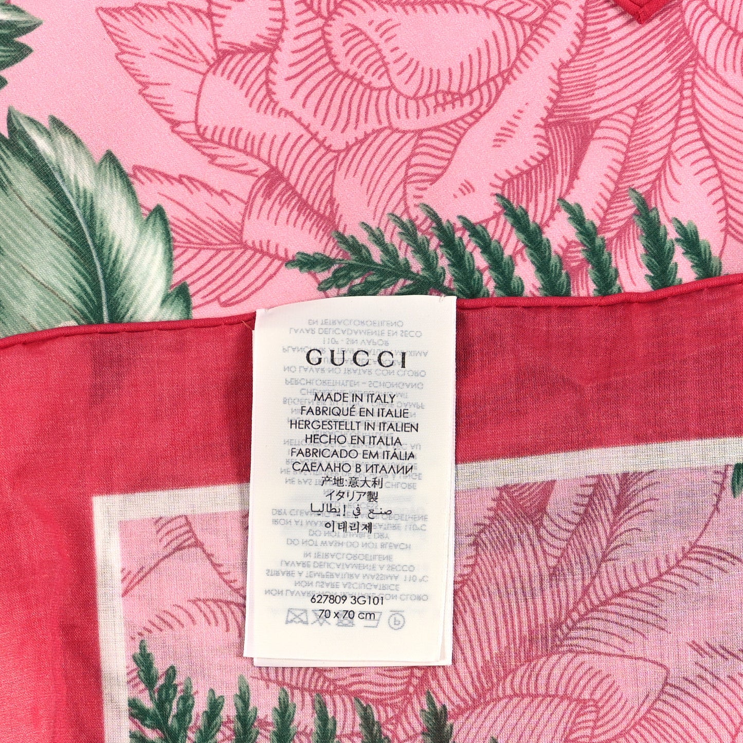 Cotton Voile Lit Dream Square Shawl Roseate