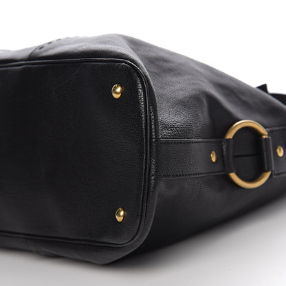 Saint Laurent Calfskin Oversized Muse Black 10 of 11