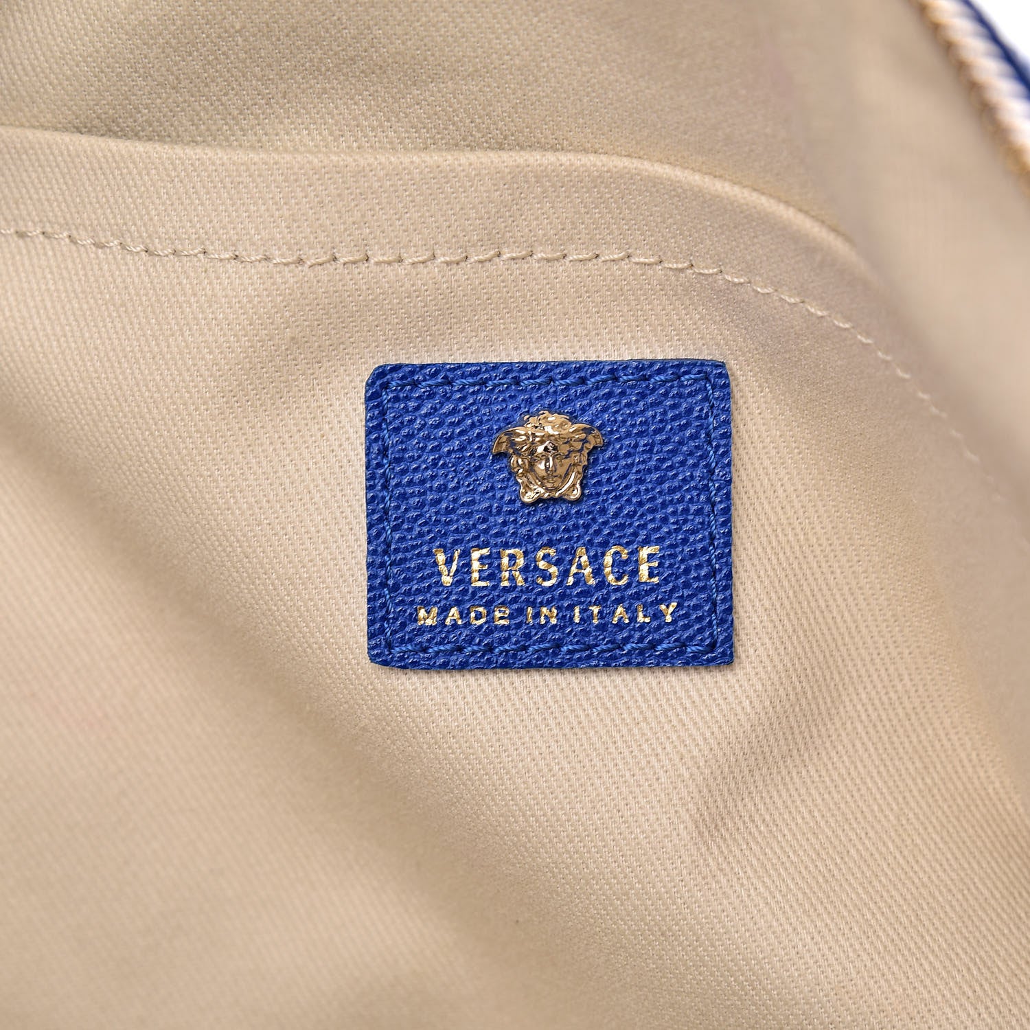 Versace Nappa Bowler Blue 6 of 18