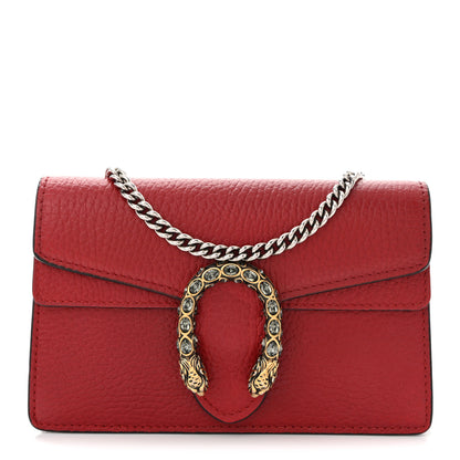 Gucci Dollar Calfskin Swarovski Crystal Small Dionysus Shoulder Bag Hibiscus Red 1 of 9