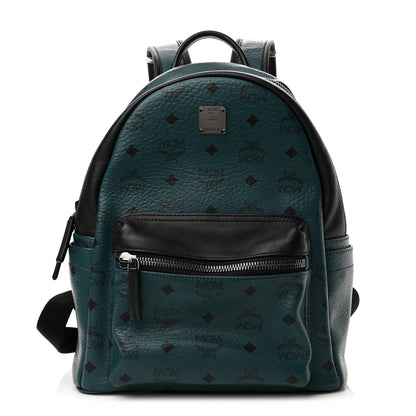 MCM Visetos Small Stark Backpack Vega Green 1 of 11