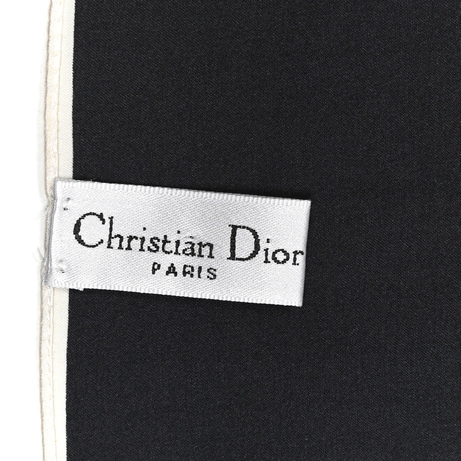 Christian Dior Silk Square Scarf Black 3 of 3