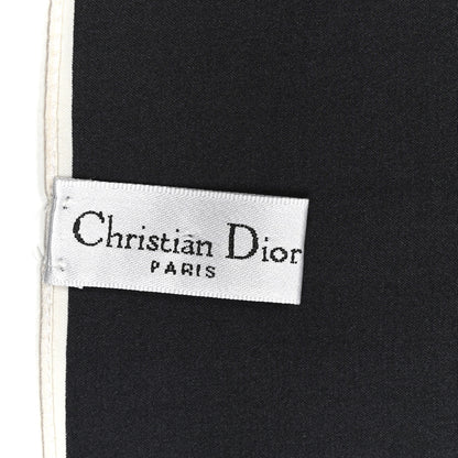 Christian Dior Silk Square Scarf Black 3 of 3