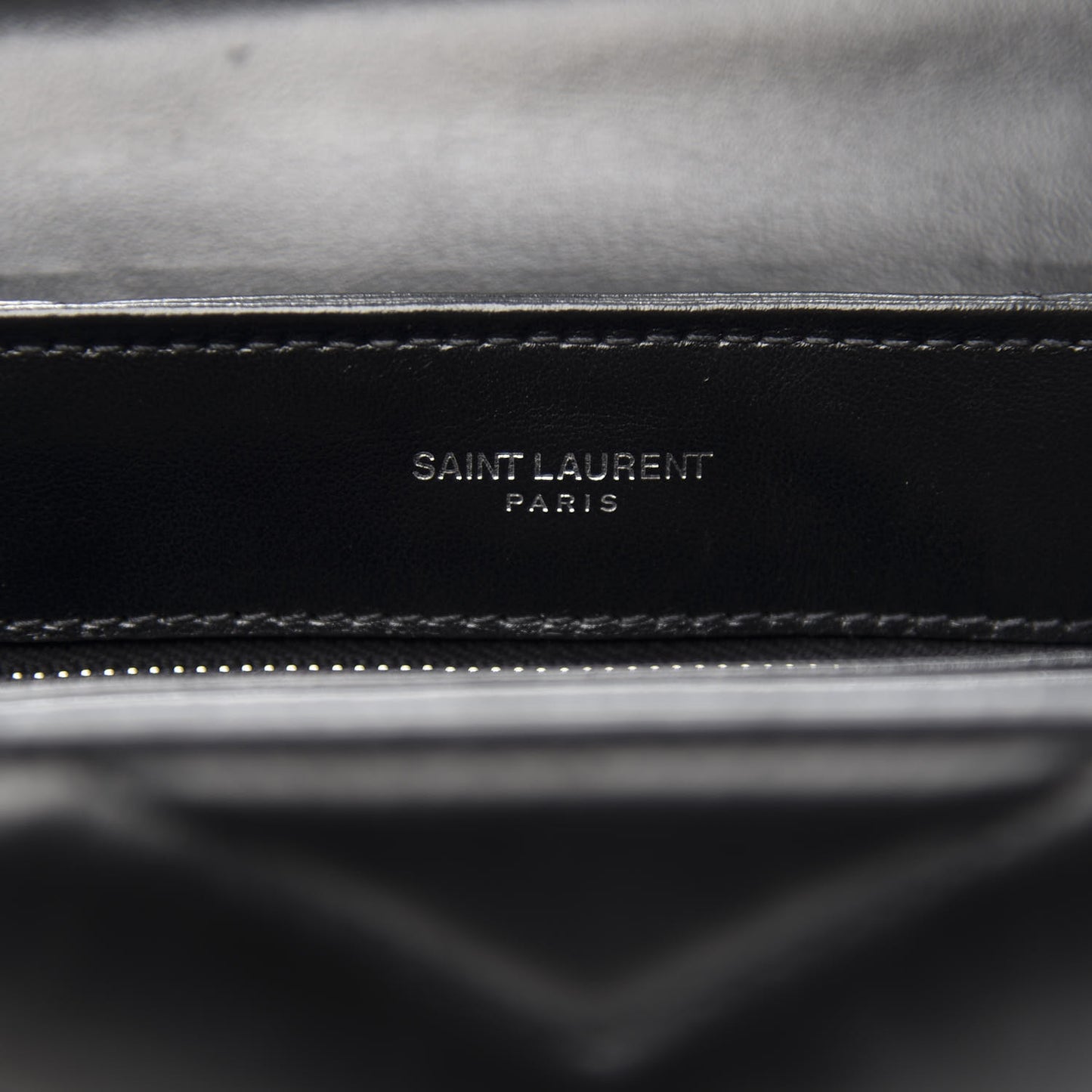 Calfskin Y Quilted Monogram Toy Loulou Crossbody Bag Black