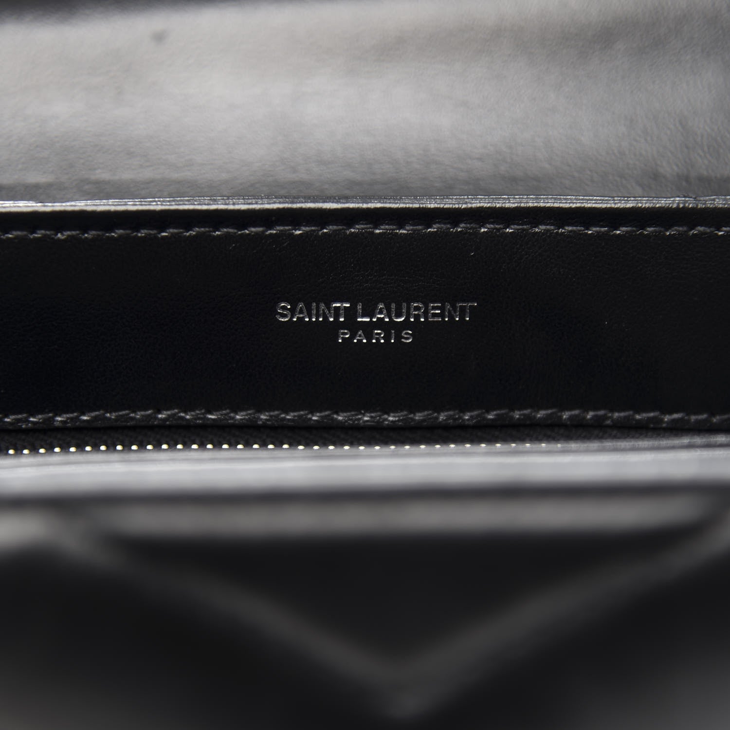 Saint Laurent Calfskin Y Quilted Monogram Toy Loulou Crossbody Bag Black 5 of 11