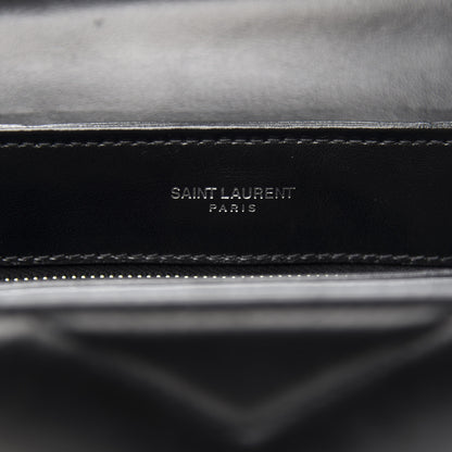 Saint Laurent Calfskin Y Quilted Monogram Toy Loulou Crossbody Bag Black 5 of 11