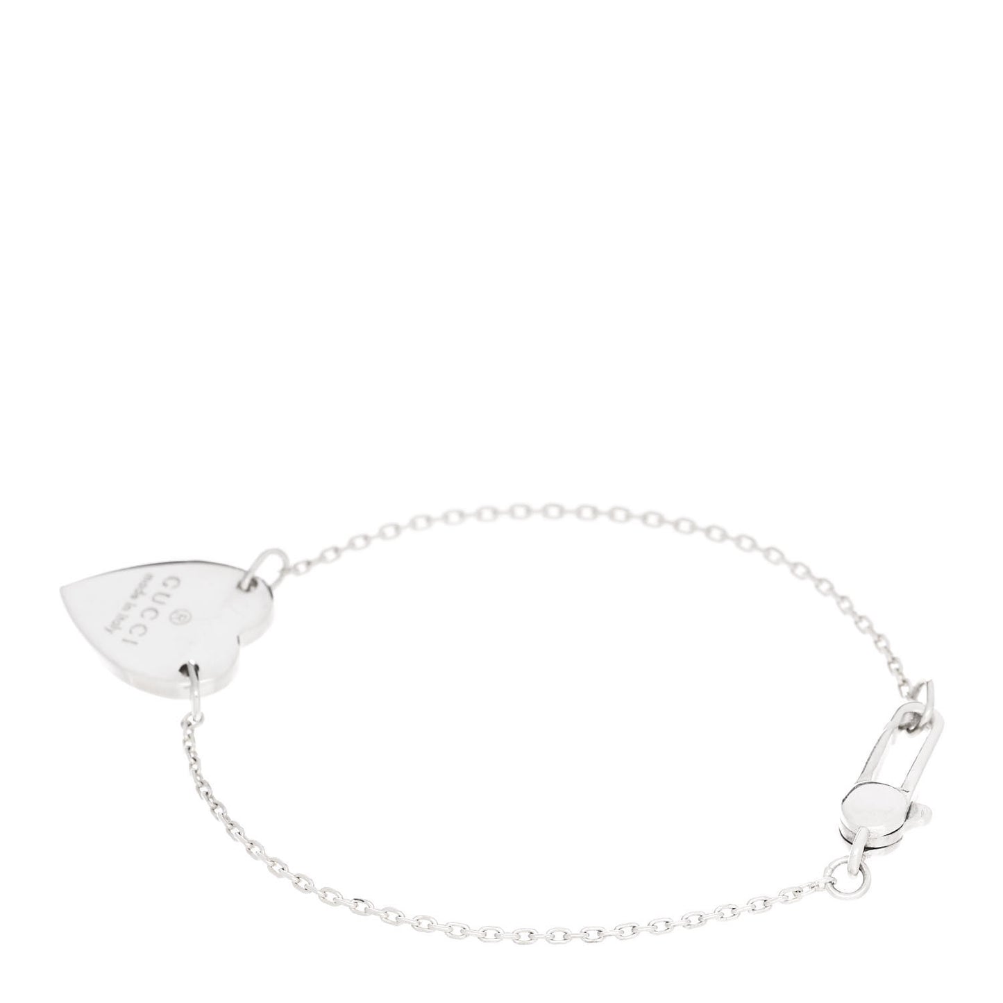 Sterling Silver Trademark Heart Bracelet