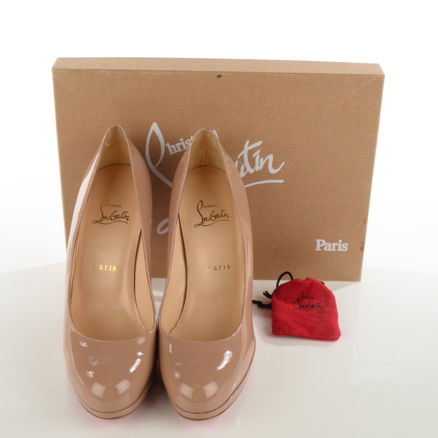 Christian Louboutin Patent New Simple 120 Pumps 38.5 Nude 10 of 10