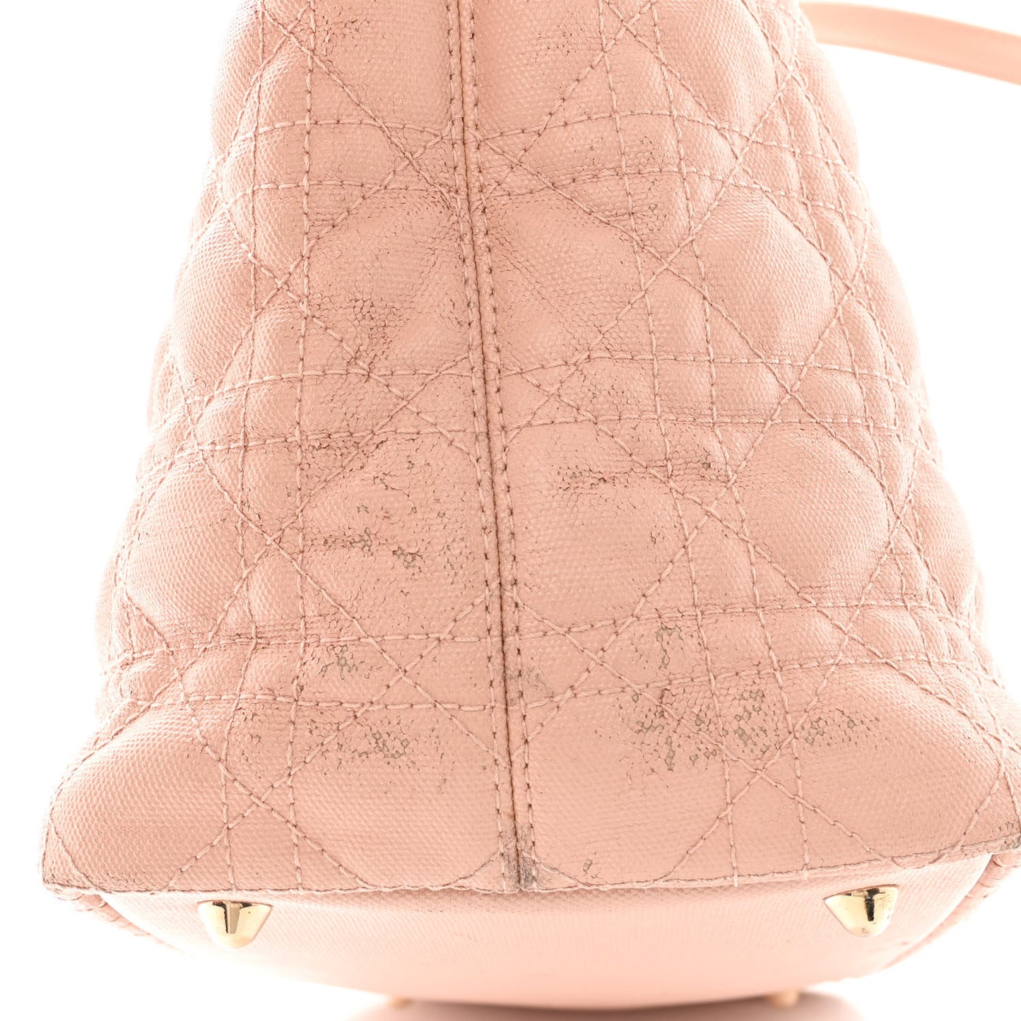 Coated Canvas Cannage Medium Panarea Tote Rosato