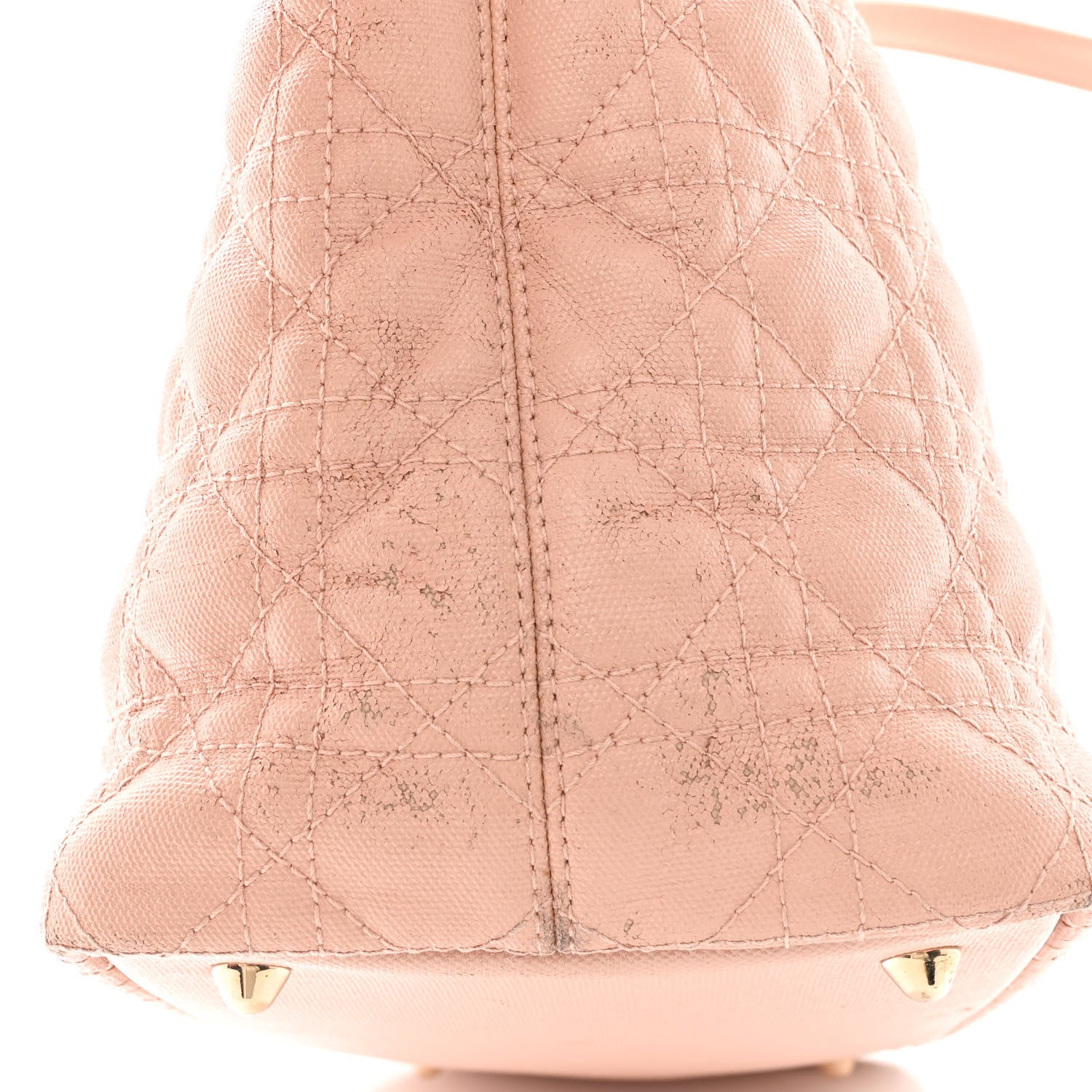Christian Dior Coated Canvas Cannage Medium Panarea Tote Rosato 17 of 20